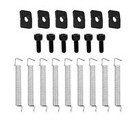 15 resortes de puente de trémolo para guitarra eléctrica Yootones y bloque de tuercas con tornillos, tapa de guitarra compatible con pieza de repuesto de puente de trémolo
