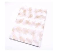 15 Sheets/lot 50 * 70 Cm Gift Wrapping Paper DIY Handmade Craft Star Love Dot Pattern Tissue Floral Packaging Material(Leaves-Rose gold)