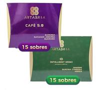 15 Sobres de Café Artabria 5.0 + 15 Sobres de Inteligent Drink | Pack Hipnotik Casualty Experiencia 15 Días | Ayuda a controlar el peso | 30 Sobres Individuales