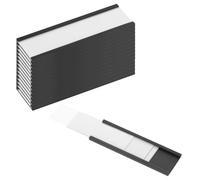 15 soportes para etiquetas de canal C Magent de 3 x 1 pulgada, soportes magnéticos reutilizables para tarjetas de datos, etiquetas magnéticas para archivador, etiquetas de archivador con protectores