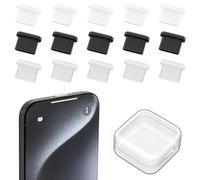 15 Tapones Antipolvo USB C para iPhone 15 Pro MAX Plus,Cubierta de Silicona USB 3.1 Tipo C Puerto USB C Tapa Protectora para Samsung A53 A33 A54 A34 Redmi Note 12 Pro 12C Oneplus Nord Realme C55 OPPO