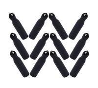 15 Tapones de Goma Negros para Botellas de Licor, Vertedores Dosificadores Resistentes al Calor, Cubiertas Protectoras Versátiles para Dispensadores de Aceite, Jarabes y Vino, 15