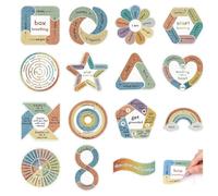 15 tiras calmantes para la ansiedad, calcomanías sensoriales texturizadas para niños, adhesivos para aliviar la ansiedad para adultos, adolescentes, alivio del estrés, ideal para la atención plena en