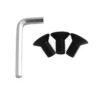 15 tornillos de cabeza de desbrozadora para cortacésped y desbrozadora con 1 llave compatible con varias herramientas de corte para un mantenimiento eficiente del césped
