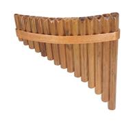 15 Tubos G Clave Flauta de Pan Ajustable Instrumento Musical Flauta de Pan de bambú para Práctica de Escenario Entusiastas de los Instrumentos de Viento de