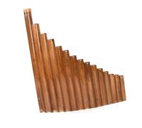 15 Tubos G Llave Hecha A Mano Panpipes Instrumento De Pie Profesional Para Adultos Flauta Pan(G Key Left-Hand)