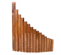 15 Tubos Natural Wind Instrument G Key Panpipe Chinese Tradicional Woodwind Instrumento Con La Bolsa De La Barra De Limpieza Flauta pan china
