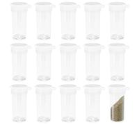 15 Uds 6G Salero, Botella De Plástico, Botella Sellada, Mini Botella De Plástico, Botella De Especias, Botella De Especias Portátil, Botella De Especias De Camping