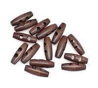15 Uds. Botones de abrigo de 2 agujeros de palanca de madera de 30mm for costura de ropa, manualidades, abrigo, chaqueta, Blazer, botones accesorios de costura(3)