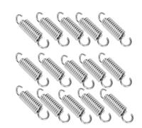 15 unidades de muelles de acero inoxidable con doble gancho de tensión, 304 de acero inoxidable, de compresión, muelles de 1,2 mm x 8 mm x 30 mm, muelle de tensión con ganchos de acero