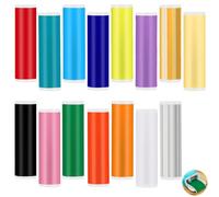 15 unidades de vinilo Smart Permanent para Cricut Joy - 14 x 30,5 cm vinilo plóter película plóter autoadhesivo para plóter Juego de láminas de transferencia autoadhesivas para tazas, coches,
