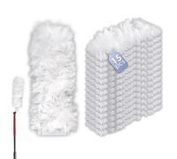 (15 unidades) Recambios desechables compatibles con plumeros O-Cedar Flex & Catch, recambios de polvo resistentes, kit de repuesto de plumero multisuperficie, cabezales de cepillo para eliminar el
