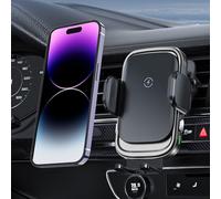 15 W coche soporte para teléfono móvil con función de carga, sujeción automática, estación de carga inductiva para coche, cargador inalámbrico Super Coil compatible con iPhone 16/15/14/13, Samsung