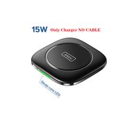 (15 W Pad Sin cable) Cargador inalámbrico Soporte de carga rápida de 15 W para iPhone 14 13 12 11 Pro