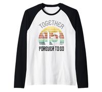 15 Wedding Anniversary For Couple Fifteen Years of Marriage Camiseta Manga Raglan