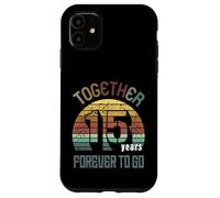 15 Wedding Anniversary For Couple Fifteen Years of Marriage Carcasa para iPhone 11