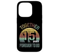 15 Wedding Anniversary For Couple Fifteen Years of Marriage Carcasa para iPhone 14 Pro