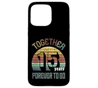 15 Wedding Anniversary For Couple Fifteen Years of Marriage Carcasa para iPhone 15 Pro MAX