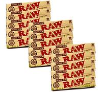 15 x Books Raw Organic Natural Hemp King Size Slim Rolling Paper Cigarette Skin