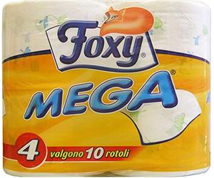 15 x Foxy papel higiénico Mega 2 capas decorado 4 rollos 4 unidades