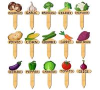 15 x marcadores de jardín para plantas al aire libre impermeables | Accesorios reutilizables de invernadero y jardín para plántulas y camas altas