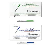 15 x Test de ovulacion / Fertilidad (LH) de 20 mlU/mL, Tiras reactivas de Prueba de ovulacion in-vitro OneStep para detectar tus dias fertiles y 5 x Test de embarazo Diagnostico en casa, incluye un LIBRO GUIA DIGITAL EN PDF PARA QUEDAR EMBARAZADA DE FORMA NATURAL, VENCER LA INFERTILIDAD Y DAR A LUZ BEBES SANOS