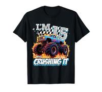 15 Year Old Boys Monster Truck It's My 15th Birthday Party Camiseta