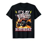 15 Year Old Boys Monster Truck It's My 15th Birthday Party Camiseta