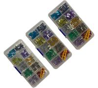 150/100/5 0pcs Mini fusibles for automóvil con surtido de clips caja 2a/3a/5a/7.5a/10a/15a/20a/25a/30a/35a Camión fusible tipo micro cuchilla automática(150pcs With Box)