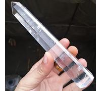 150-160 Mm Varita De Cristal De Cuarzo De Fusión Forma Hexagonal Obelisco De Cristal Energía Punto De Cuarzo Torre De Cristal Curativo Uso Para Curación Meditación Masaje Reiki Pantalla