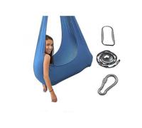 (150*280CM, Blue) Aerial Yoga Therapy Swing Set & Hammock Kit For Flexibility & Pain Relief