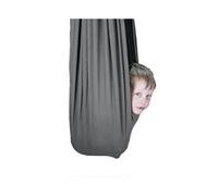 (150*280CM, Gray) Aerial Yoga Therapy Swing Set & Hammock Kit For Flexibility & Pain Relief