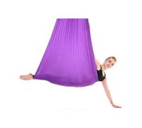 (150*280CM, Purple) Aerial Yoga Therapy Swing Set & Hammock Kit For Flexibility & Pain Relief
