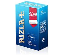 150-7500 x RIZLA SLIM Filtro de cigarrillos de 6 mm Tips de tabaco rodante para fumar en el Reino Unido (1 x Pack RIZLA (150 SLIM Tips Clear Loose Pack))