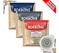 150 ASSAGGIO MIX CÁPSULAS BORBONE FILTRO CARTA ESE44 ROJA AZUL NEGRA Gratis