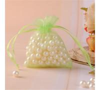 150 bolsas pequeñas de organza de 13 x 18 cm, bolsas de malla para joyas, bolsas de caramelos, bolsas de joyería, bolsas de regalo de fiesta con cordón para bodas, Navidad, cumpleaños, aniversario