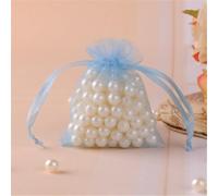 150 bolsas pequeñas de organza de 13 x 18 cm, bolsas de malla para joyas, bolsas de caramelos, bolsas de joyería, bolsas de regalo de fiesta con cordón para bodas, Navidad, cumpleaños, aniversario