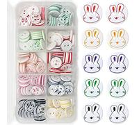 150 botones de resina coloridos para hacer punto de bebé y niños, botones de plástico con caja de almacenamiento de plástico para manualidades, costura, decoración de bricolaje (12.5 mm)