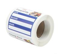 150 calcomanías de recordatorio de mantenimiento de automóvil para seguimiento de cambio de aceite, etiquetas de polipropileno fuertes para parabrisas, calcomanías de registro de servicio fáciles de