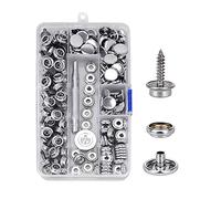 150 cierres de acero inoxidable de 15 mm, botón a presión, para barcos marinos, línea de lona, cierre de botón a presión de 15 mm