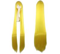 150 cm de largo recto rubio naranja amarillo aripot dorado cosplay peluca pelo sintético mujer 59"largo beige cosplay pelucas + gorro de peluca común largo recto peluca 23