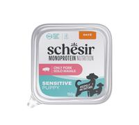 150 g Schesir Monoprotein Tarrina Cerdo paté para cachorros