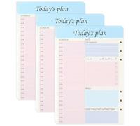 150 hojas de planificador diario sin fecha, papel de recambio para lista de tareas diarias, agenda diaria, lista de tareas, hábitos, oficina, escuela