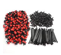 150 juegos de riego automático Micro Gotero en T, conector en T, anclaje de fijación para manguera de jardín, sistema de riego por goteo (150 goteros automáticos)