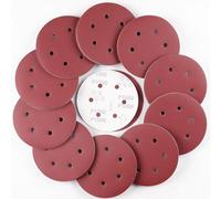 150 mm Disco de Lija, 100 Piezas Redondas Papel de Lija 6 Agujeros Hojas de Lija para Lijadora Orbital Excéntrica (1000 Grano)
