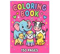 150 Pages Animals Coloring Book for Kids: Super Cute & Easy Designs for Toddlers, Boys, and Girls Ages 1-3, 4-8: Easy & Big Coloring Pages for ... Book with 150 Cute Animal Illustrations.