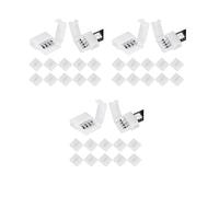 150 Paquetes de Conectores de Tira de Luz LED Rgb de 4 Pines 10 mm Tira de LED Adaptador Sin Soldadura Sin Terminal Extensión de Terminal