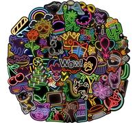 150 pcs calcomanas de vinilo de nen para nios PAQUETES DE BOTAL DE AGUA IMPRESIN DE AGUA PAQUETA PARA CAJA DE LA PAPTOP Guitar