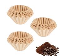 150 Pcs Papeles de Filtro Cafe de Cesta, 45/155 mm Papeles de Filtros de Café de Cesta, Papel de Filtro de Café de Cestas para Máquina de Cafés Cafeteras de Goteo