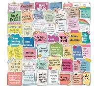 150 pegatinas de afirmación positiva, inspiradoras pegatinas motivadoras para promover el amor propio y la salud mental, ideal para botellas de agua, portátiles, planificadores y más, para estudiantes